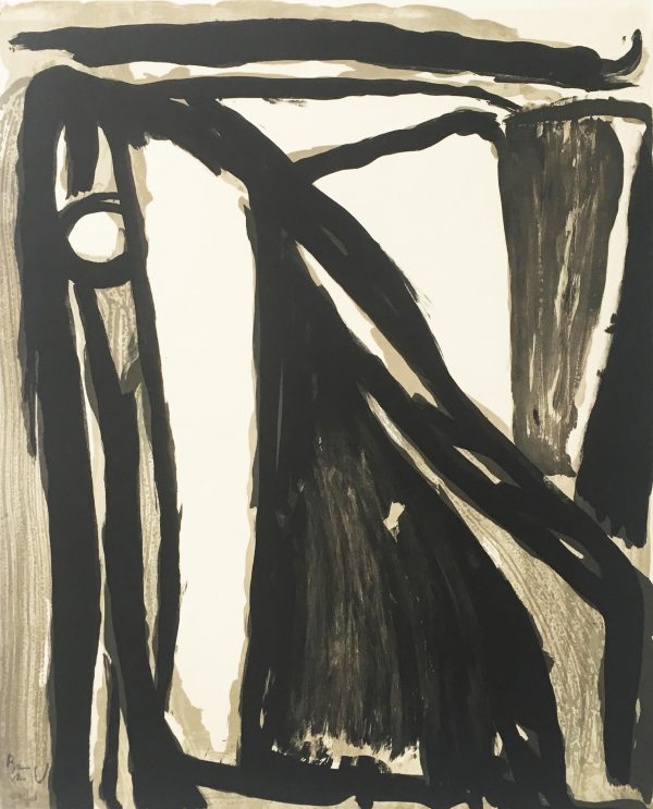 Bram Van Velde (1895 -1981)  Décantement MP 284   lithographie numérotée signée